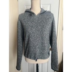 PINK by Victoria's Secret Heathered Gray/Black Hoodie Sz Small